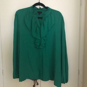 Who What Wear Ruffle Button down blouse